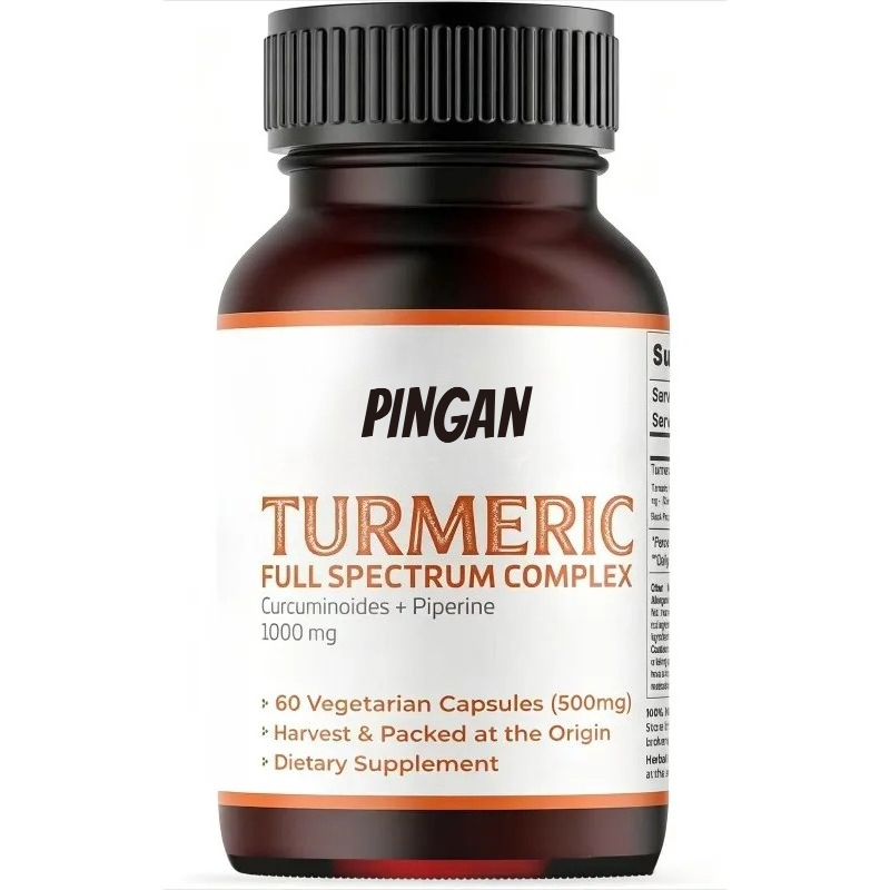 Turmeric Curcumin Capsule - كبسولات الكركم 1000 ملغ تحتوي على