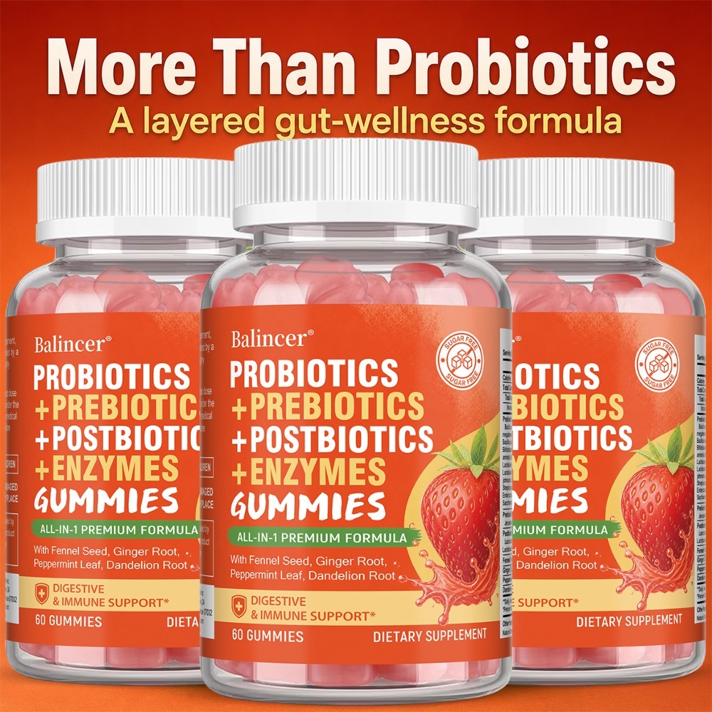 Digestive Enzyme Blend - حلوى البروبيوتيك، البريبيوتيك والإنزيمات الهاضمة، لتحسين