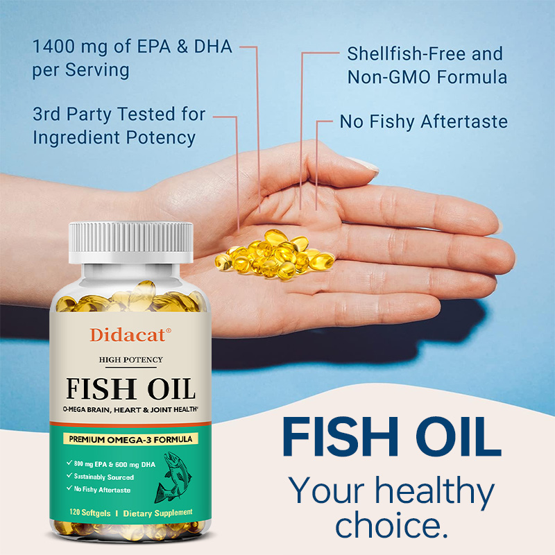 Omega 3 Fish Oil - زيت السمك أوميغا 3 الممتاز، مع
