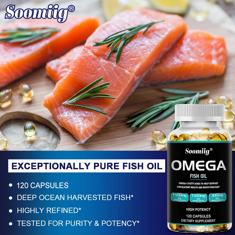 Omega 3 Fish Oil - كبسولات زيت السمك أوميغا 3 بتركيز