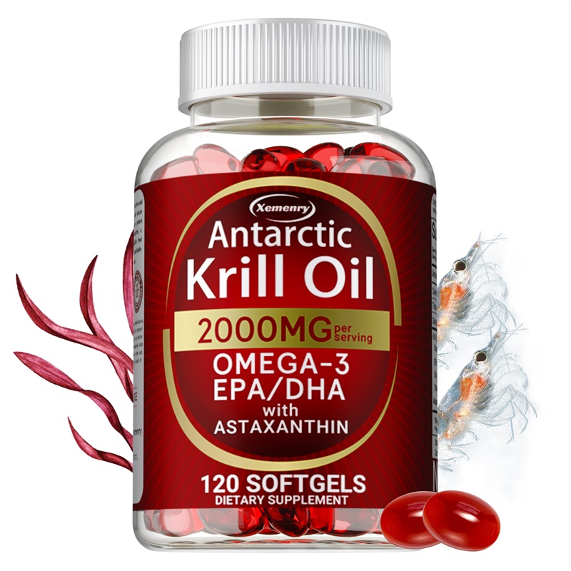 Omega 3 Fish Oil - كبسولات زيت كريل أنتاركتيكا - مع