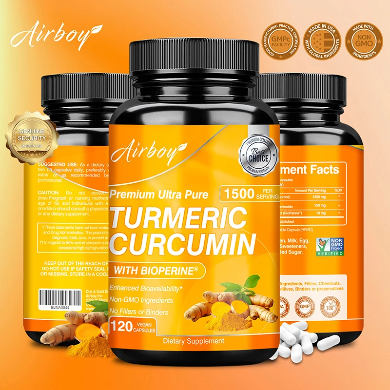 Turmeric Curcumin Capsule - كبسولات الكركمين - تساعد على تخفيف