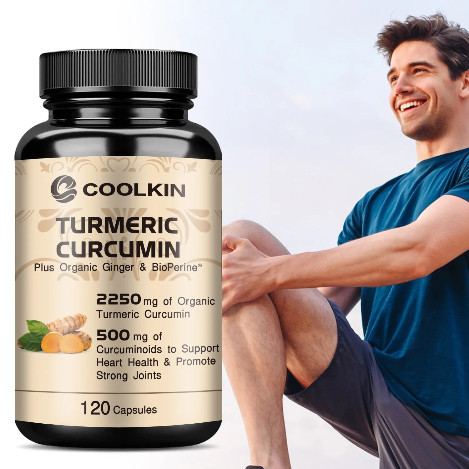 Turmeric Curcumin Capsule - الكركم الكركم - مع 95% الكركمين،