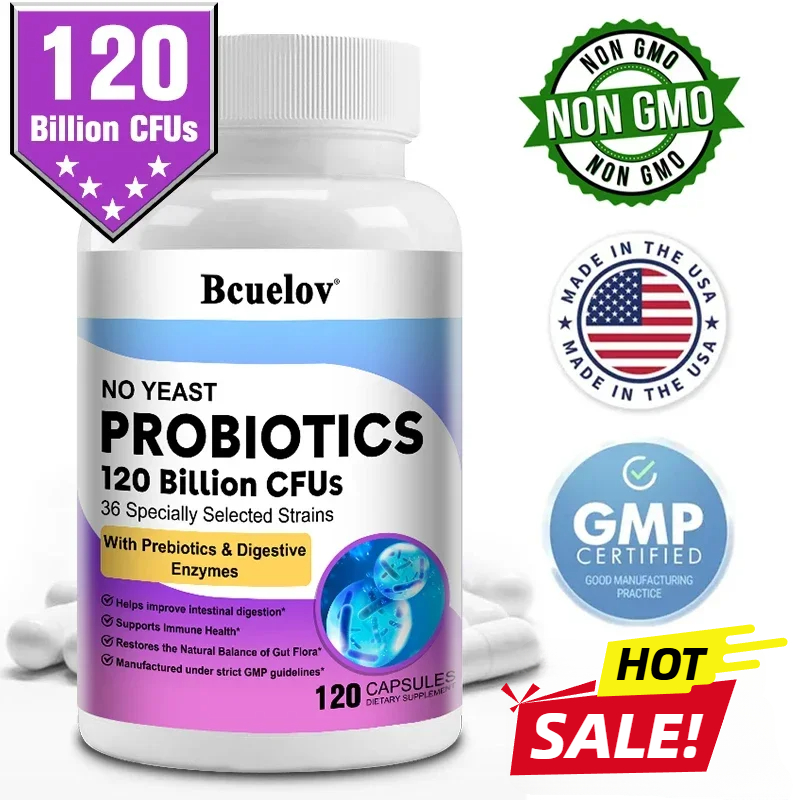 Digestive Enzyme Blend - البروبيوتيك 120 مليار CFU 36 سلالة