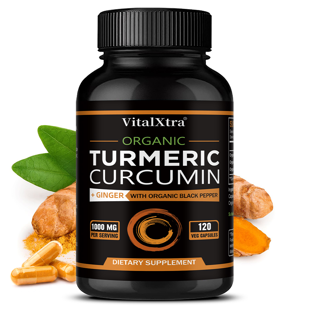 Turmeric Curcumin Capsule - كركمين مع الفلفل الأسود والزنجبيل، 95%