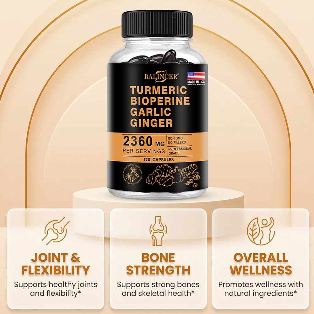 كبسولات الكركم والزنجبيل 2360  - مراجعة Turmeric Curcumin Capsule وسعره