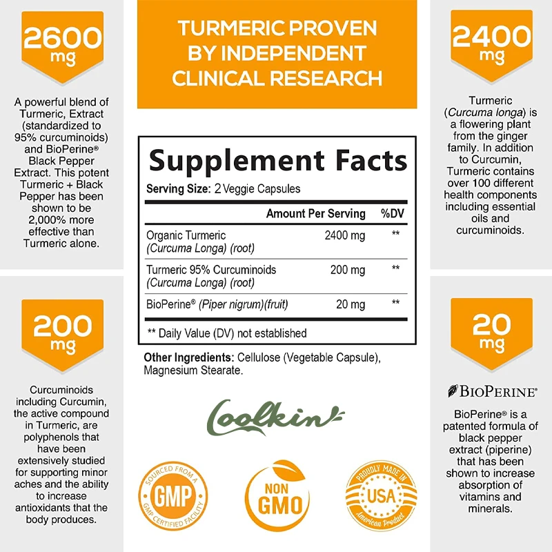 ملحق الكركمين بالفلفل الأسود 2 - مراجعة Turmeric Curcumin Capsule وسعره
