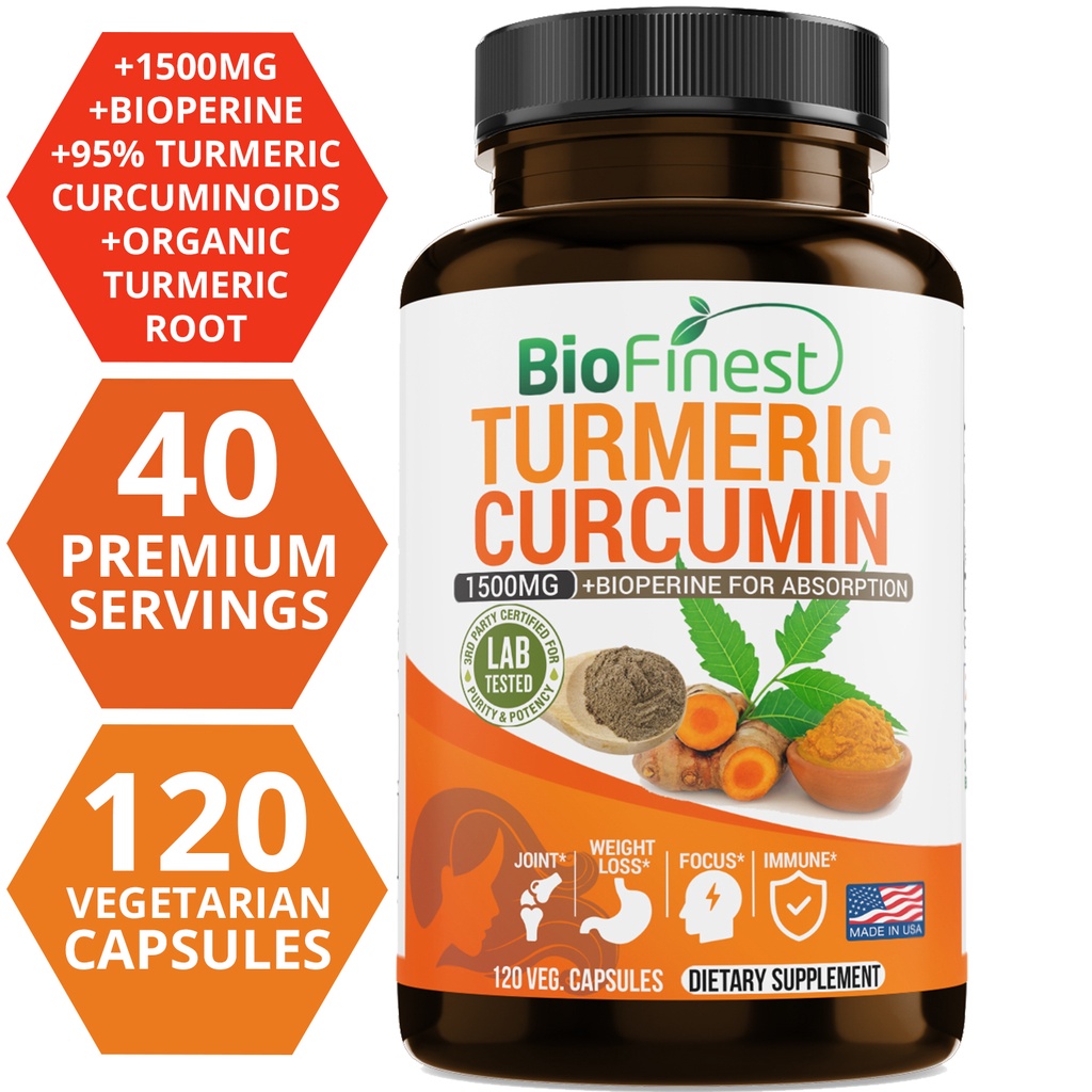 Biofinest Curcumin 1500 Mg 95% - مراجعة Turmeric Curcumin Capsule وسعره