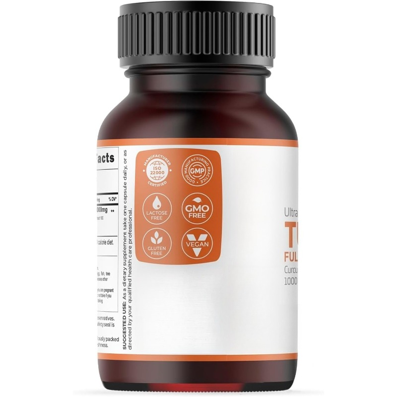 كبسولات الكركم 1000 ملغ تحتوي  - مراجعة Turmeric Curcumin Capsule وسعره
