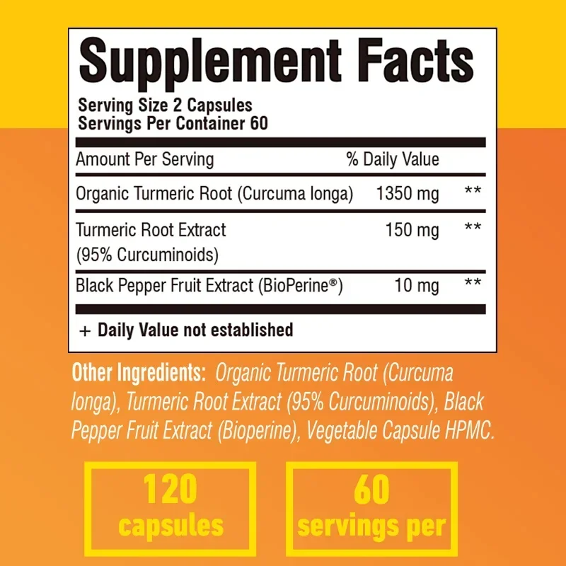 الكركم - مضاد للأكسدة، يدعم صح - مراجعة Turmeric Curcumin Capsule وسعره