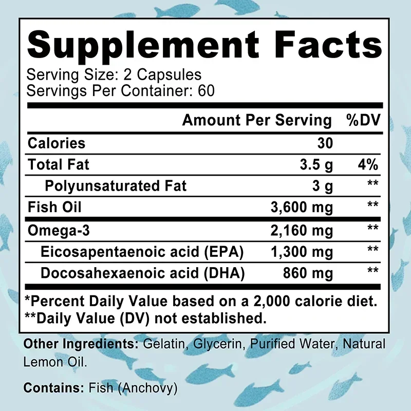 زيت السمك أوميغا 3 - يعزز المن - مراجعة Omega 3 Fish Oil وسعره