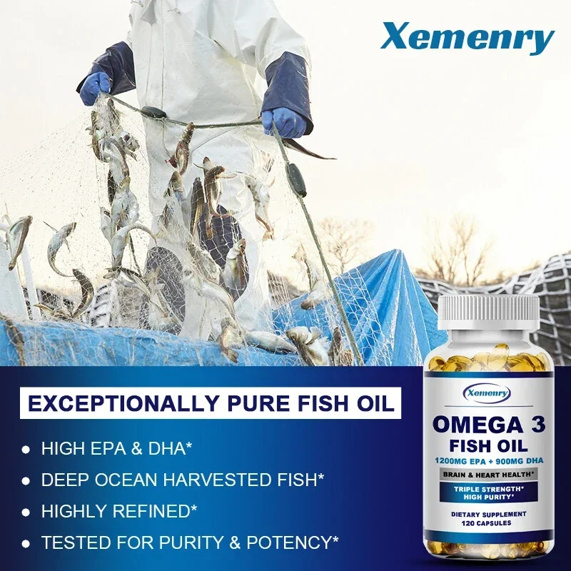زيت السمك أوميغا 3 - يدعم الجه - مراجعة Omega 3 Fish Oil وسعره
