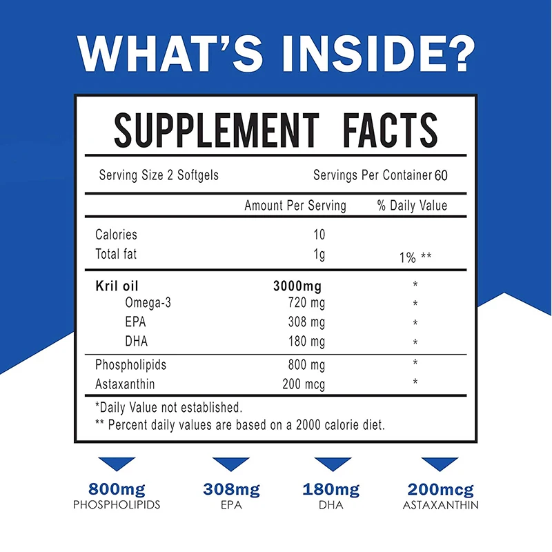 زيت كريل أنتاركتيكا 3000 مجم - - مراجعة Omega 3 Fish Oil وسعره