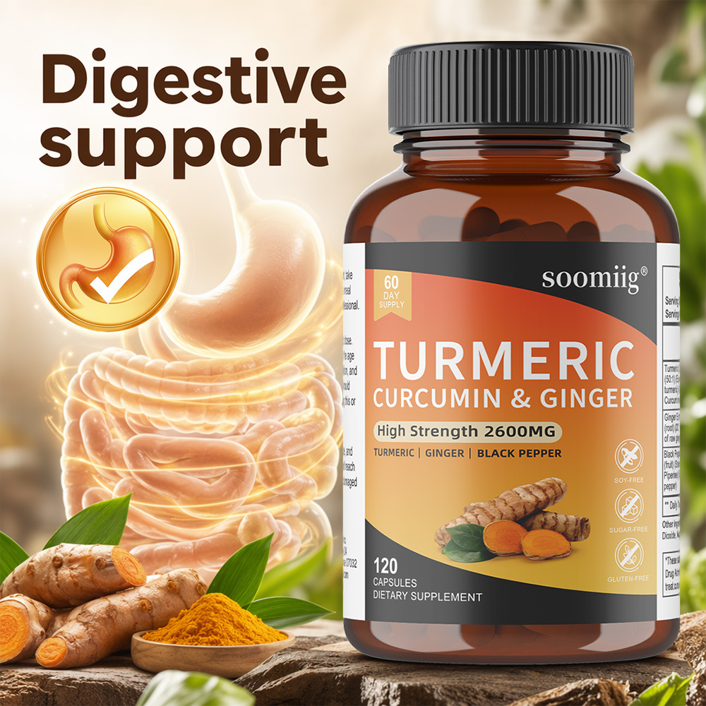 كبسولات الكركم والزنجبيل والفل - مراجعة Turmeric Curcumin Capsule وسعره
