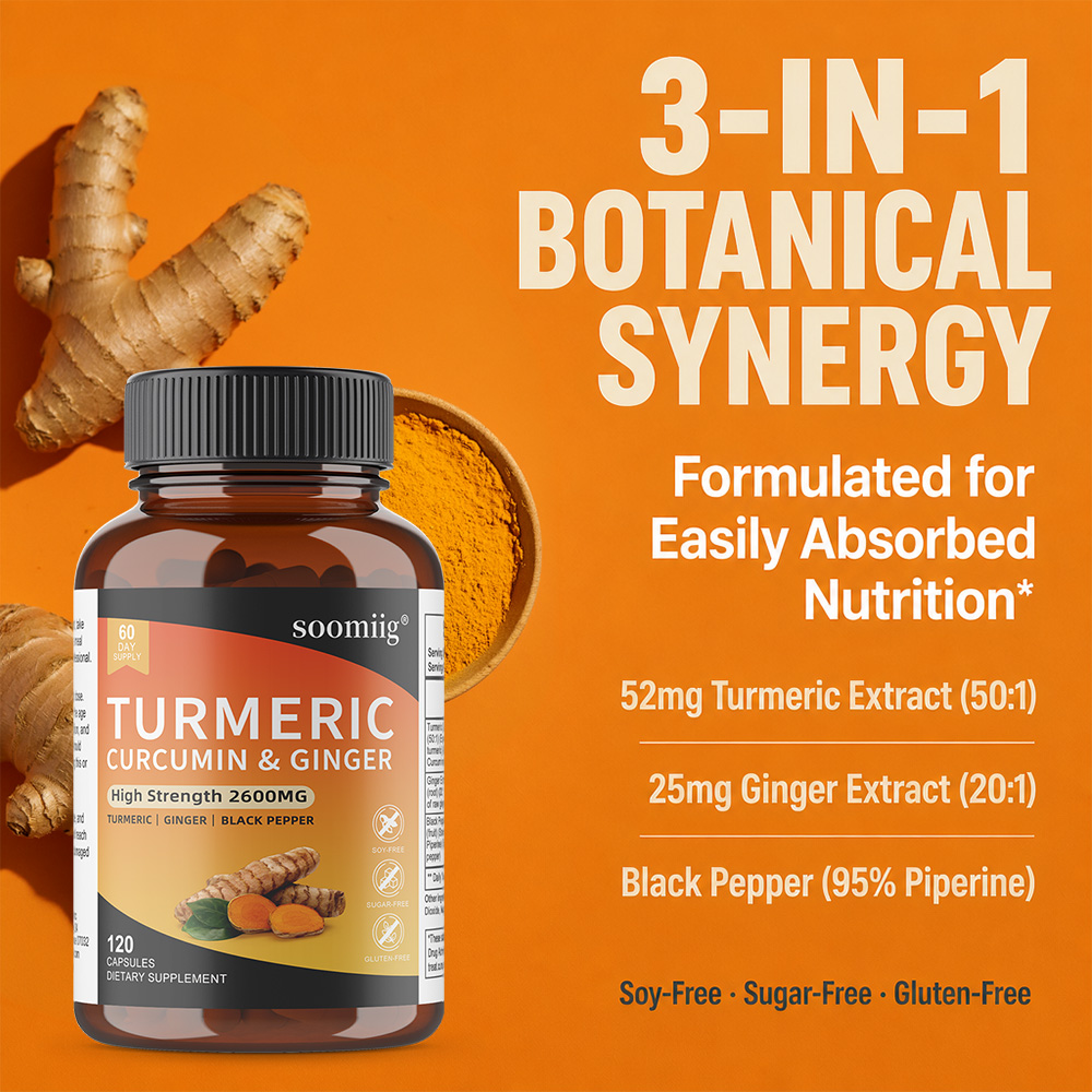 كبسولات الكركم والزنجبيل والفل - مراجعة Turmeric Curcumin Capsule وسعره