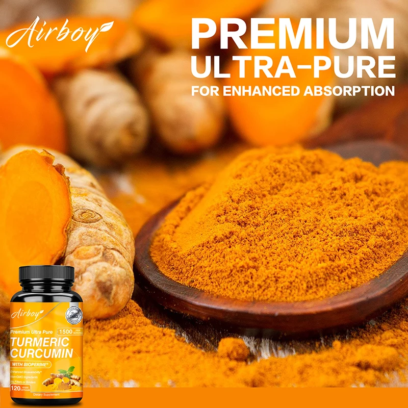كبسولات الكركمين - تساعد على ت - مراجعة Turmeric Curcumin Capsule وسعره