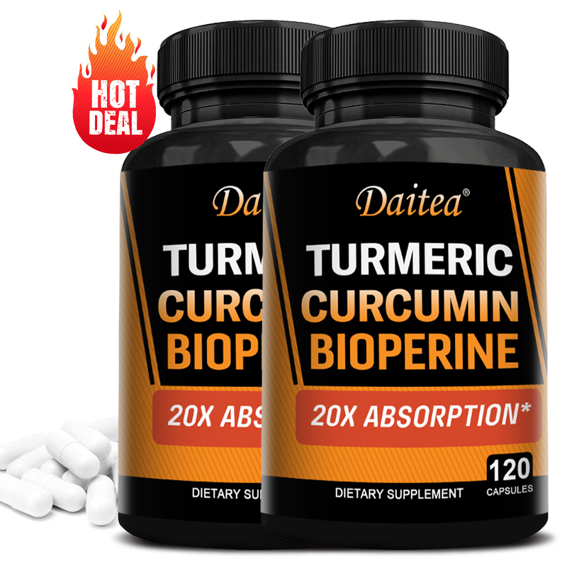 كبسولات الكركم 2500 ملغ مع 95% - مراجعة Turmeric Curcumin Capsule وسعره