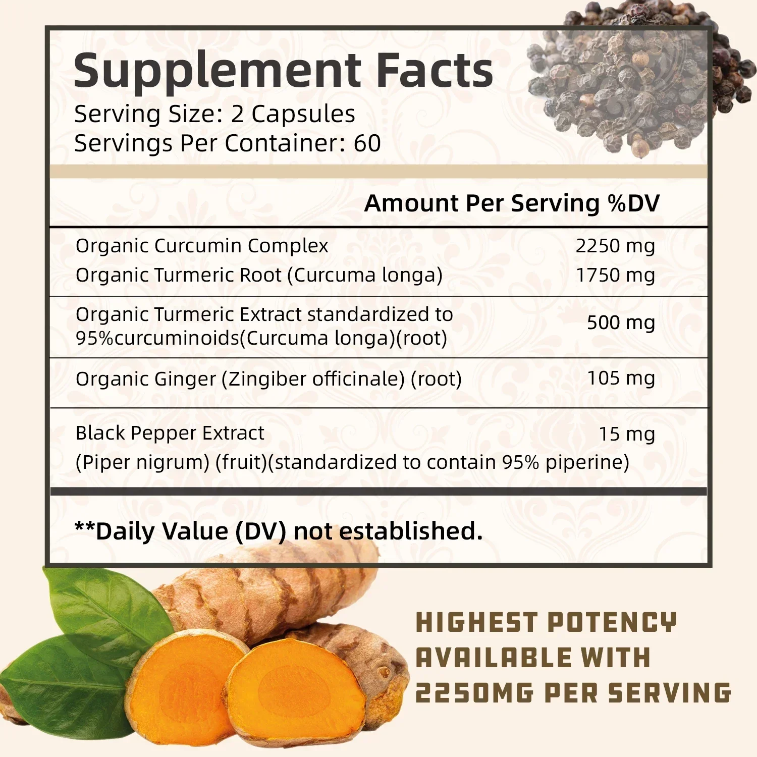 الكركم الكركم - مع 95% الكركمي - مراجعة Turmeric Curcumin Capsule وسعره