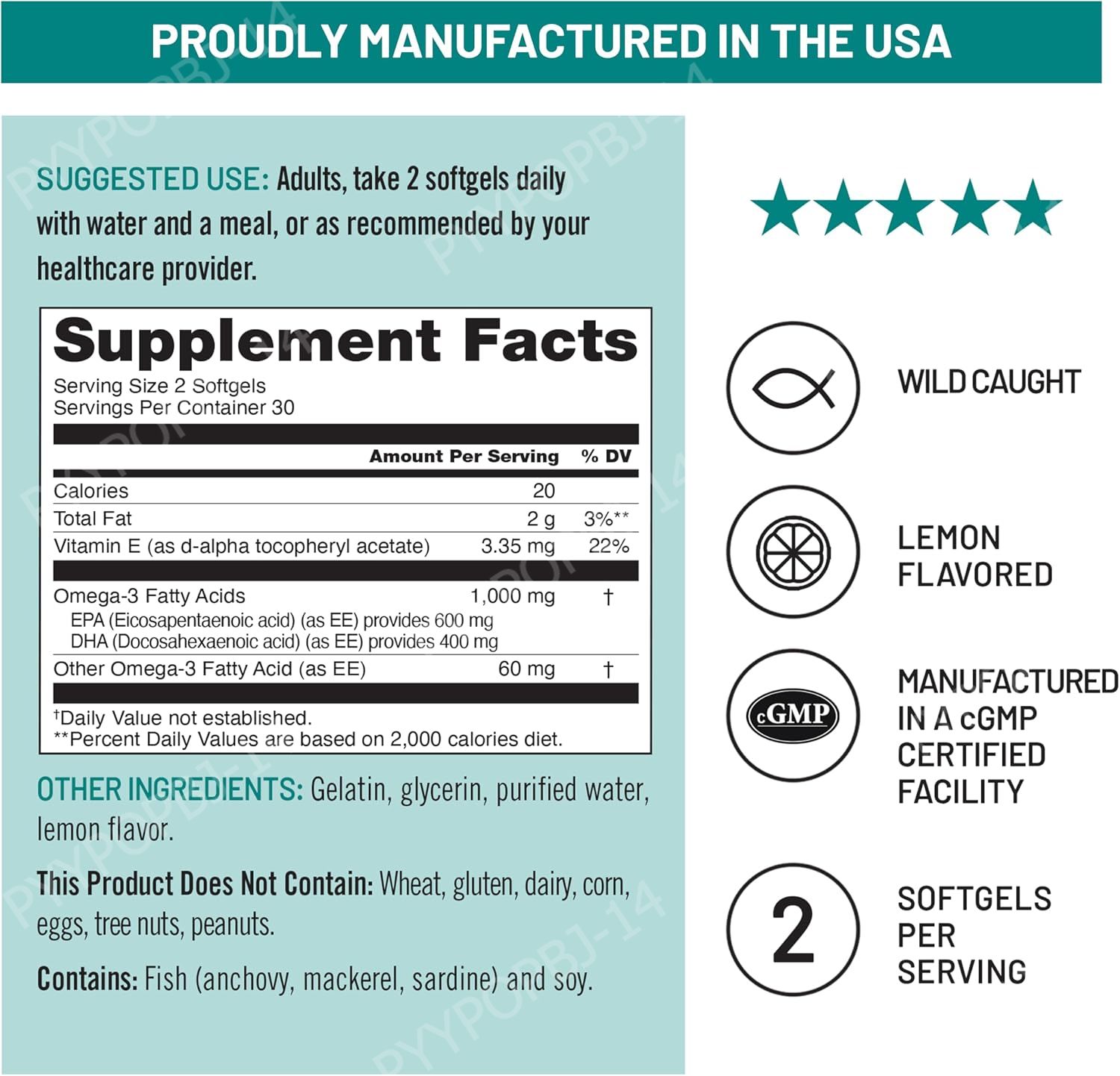 زيت السمك أوميغا-3 بتركيز 1000 - مراجعة Omega 3 Fish Oil وسعره
