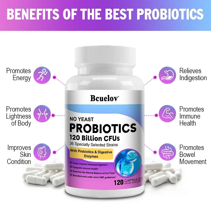 البروبيوتيك 120 مليار CFU 36 س - مراجعة Digestive Enzyme Blend وسعره
