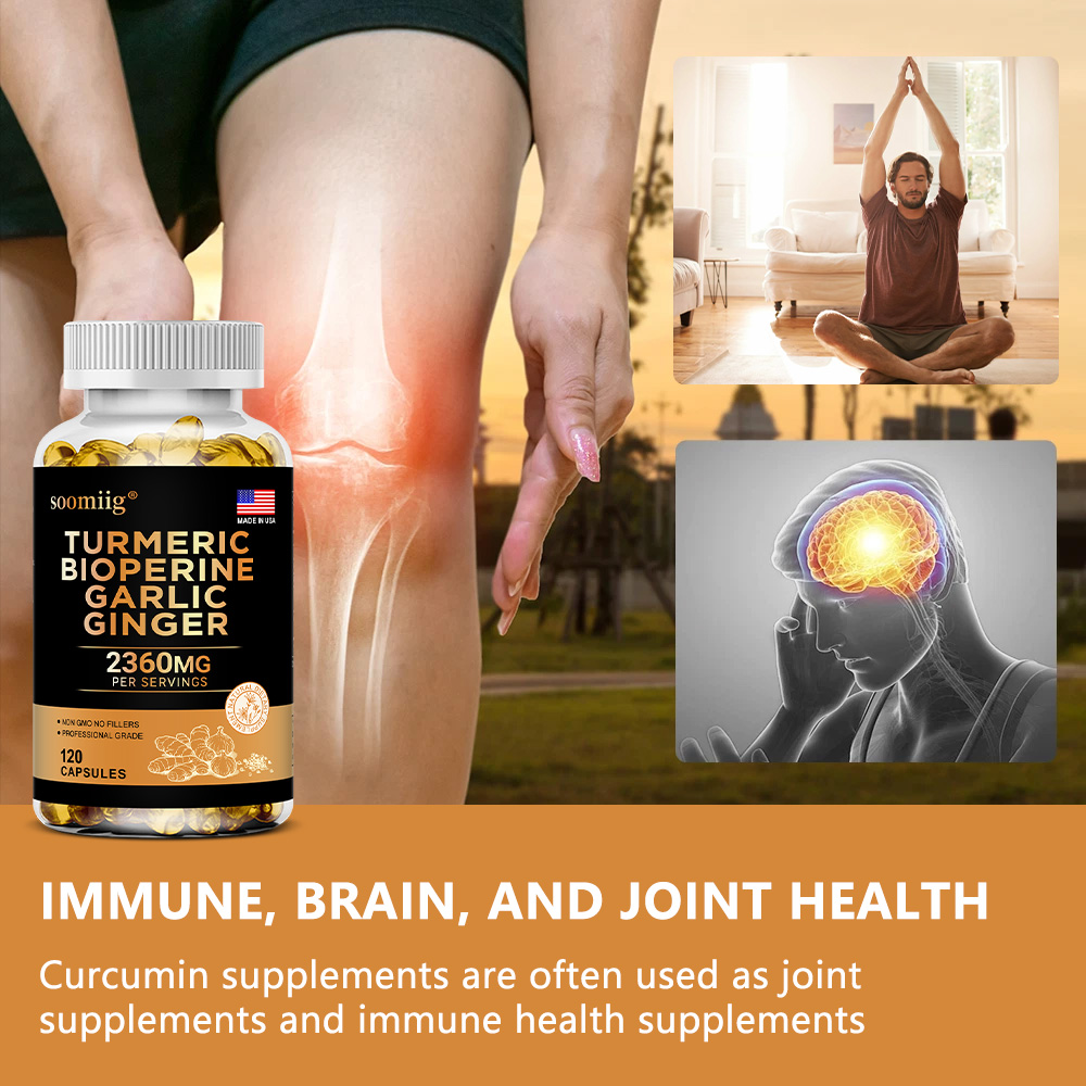 مكمل الزنجبيل الكركم مع الثوم  - مراجعة Turmeric Curcumin Capsule وسعره
