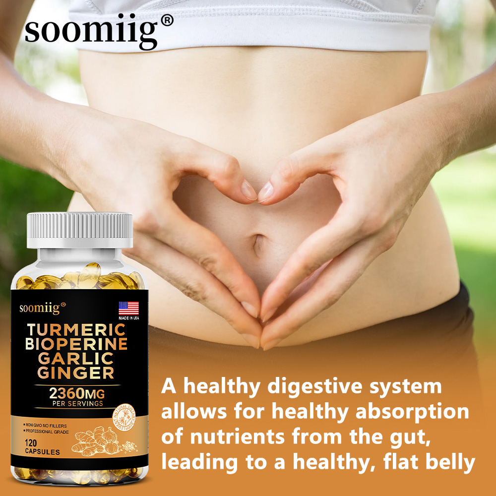 مكمل الزنجبيل الكركم مع الثوم  - مراجعة Turmeric Curcumin Capsule وسعره